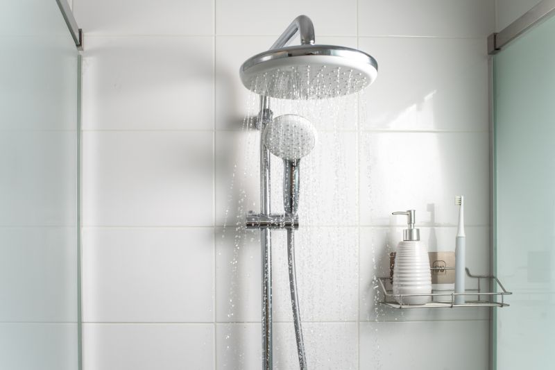 Rain Shower Head in Modern Bathroom